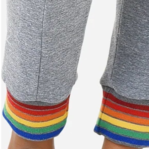 NWT! AVIATOR NATION SWEATPANTS - JOGGERS - RAINBOW STRIPE - BRAND NEW - LARGE - Picture 4 of 4
